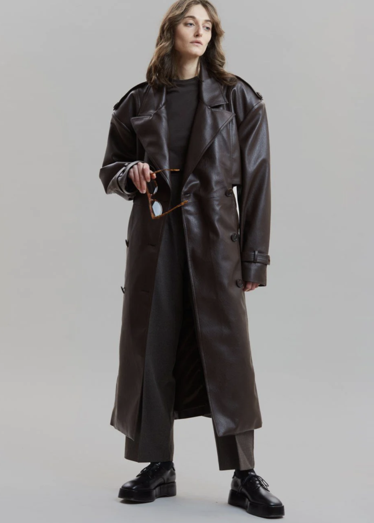 The Frankie Shop Trench in pelle